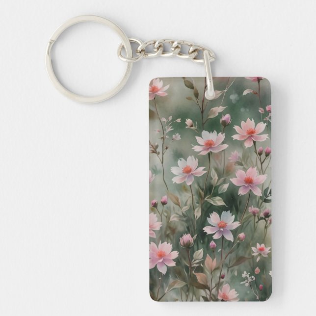 Porte-clefs Jolies Fleurs Sauvages (Devant)