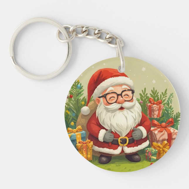 Porte-clefs Jolly Santa Keychain Charm  (Devant)
