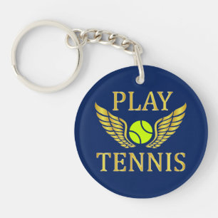 Porte-clefs Jouer au tennis