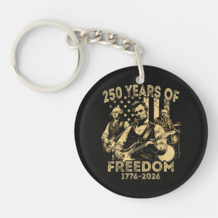 Porte-clefs Jouer de la guitare 4 juillet 250e anniversaire