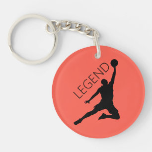 Porte-clefs Joueur de basketball Silhouette