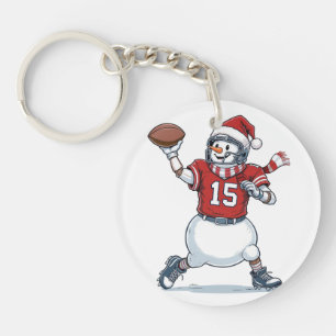 Porte-clefs Joueur de football Bonhomme de neige Noël 2026 Vac