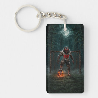 Porte-clefs Joueur de football Loup-Garou Halloween Horreur Ar