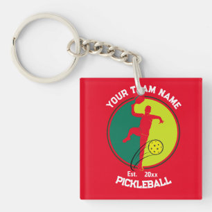 Porte-clefs Joueur de l'équipe de Red Pickleball Club Pickler 