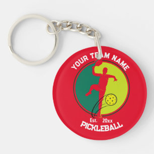 Porte-clefs Joueur de l'équipe de Red Pickleball Club Pickler