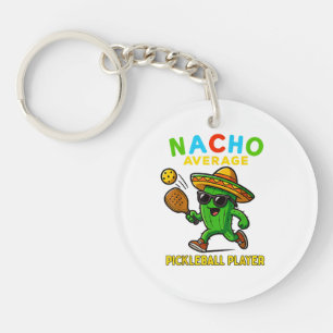 Porte-clefs Joueur de pickleball moyen Nacho
