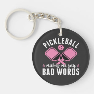 Porte-clefs Joueur de pickleball Pickleball me fait dire de vi