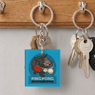 Porte-clefs Joueur de Tennis de Table Binturong Ping Pong Exce