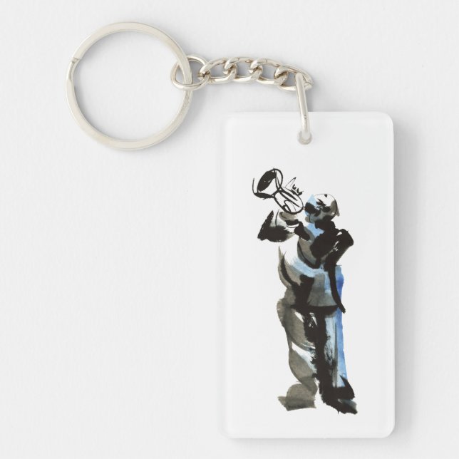 Porte-clefs Joueur de trompette (Devant)