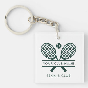 Porte-clefs Joueurs de l'équipe de tennis Country Club Nom Tou