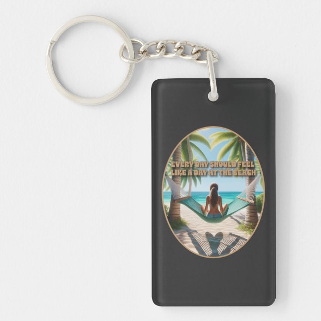 Porte-clefs Jour à la plage (Devant)