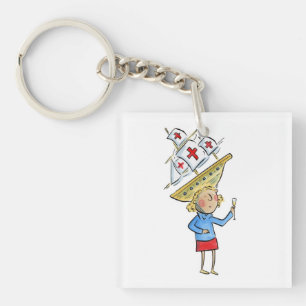 Porte-clefs Jour de Columbus