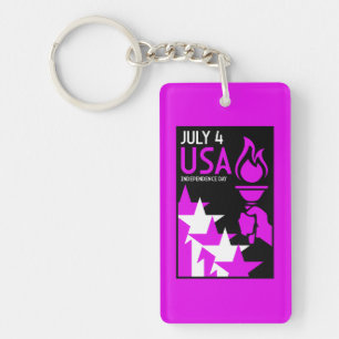 Porte-clefs Jour de l'indépendance américaine