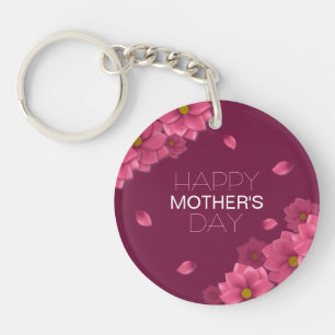 Porte-clefs Jour des mères florales élégantes   PORTE - CLÉ