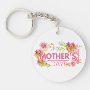 Porte-clefs Jour des mères florales élégantes   PORTE - CLÉ