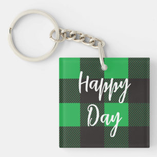 Porte-clefs Jour heureux du Motif vert