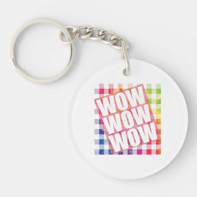 Porte-clefs Jour libre Wow - WOW WOW WOW mème essentiel (Devant)