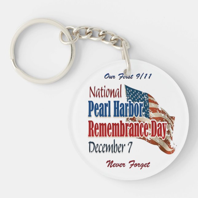 Porte-clefs Jour national de Pearl Harbor (Devant)