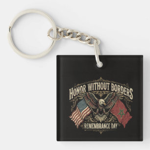 Porte-clefs Journée de commémoration États-Unis-Maroc Honneu