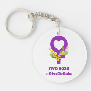 Porte-clefs Journée internationale des femmes 2026 IWD Donner 