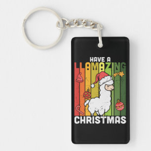Porte-clefs Jours de Noël Cute Llama Pun