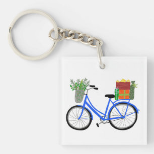 Porte-clefs Jours fériés de Noël à vélo Noël