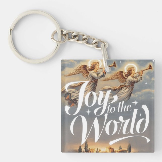 Porte-clefs Joy to the World Christmas Design (Devant)