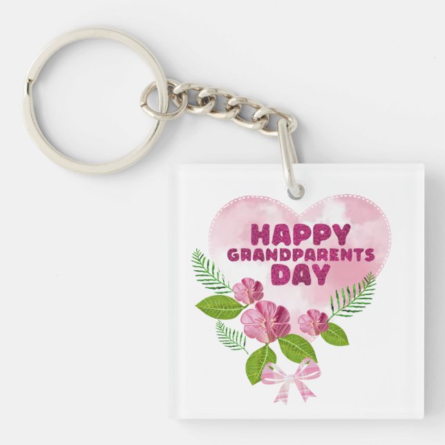 Porte-clefs Joyeuse fête des grands-parents (Devant)
