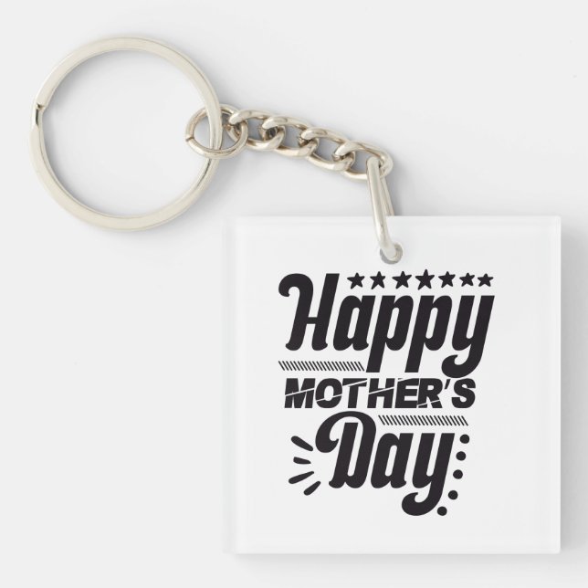 Porte-clefs Joyeuse Fête des Mères (Devant)