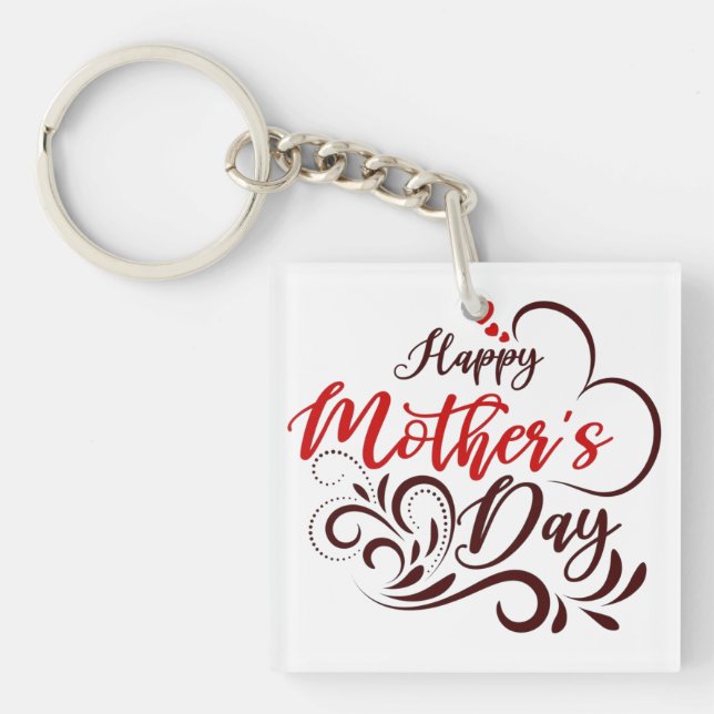 Porte-clefs Joyeuse Fête des Mères Design élégant-23331 Pillar (Devant)