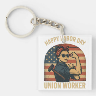 Porte-clefs Joyeuse fête du Travail - Fierté syndicale