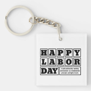 Porte-clefs Joyeuse fête du travail, libérez votre vie