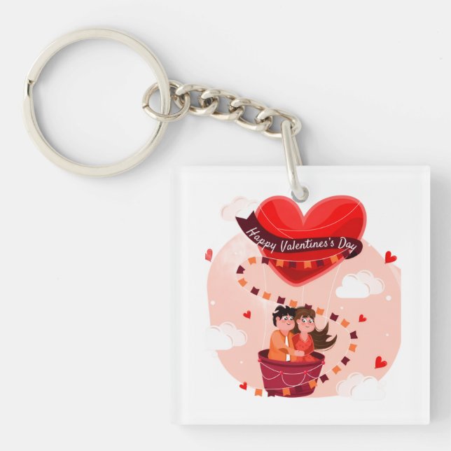 Porte-clefs Joyeuse Saint-Valentin (Devant)