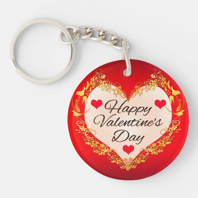 Porte-clefs Joyeuse Saint-Valentin !-47949 (Devant)