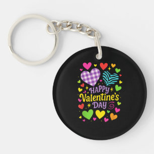 Porte-clefs Joyeuse Saint-Valentin - Cœurs Amour