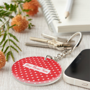 Porte-clefs Joyeuse Saint-Valentin Moderne Motif d'Amour