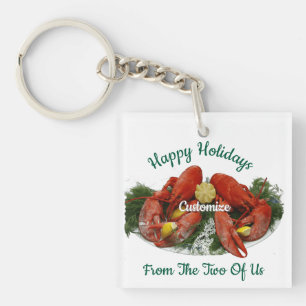 Porte-clefs Joyeuses Fêtes Dîner Homard Tonnerre_Cove