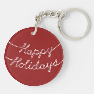 Porte-clefs Joyeuses vacances en Twinkle Lights Porte - clé