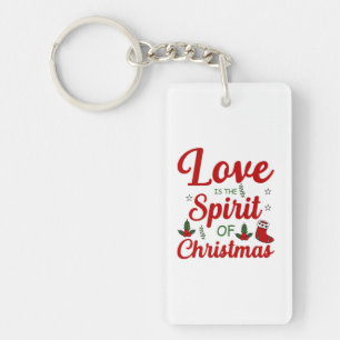 Porte-clefs Joyeux Amour De Noël Est L'Esprit De Noël