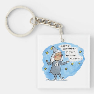 Porte-clefs Joyeux anniversaire si votre honneur le permet