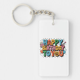Porte-clefs Joyeux Anniversaire Smiley