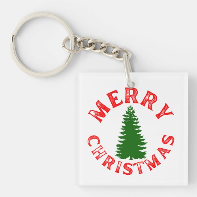 PORTE-CLEFS JOYEUX ARBRE DE NOËL (Devant)