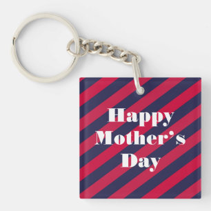 Porte-clefs Joyeux Carré de la fête des mères
