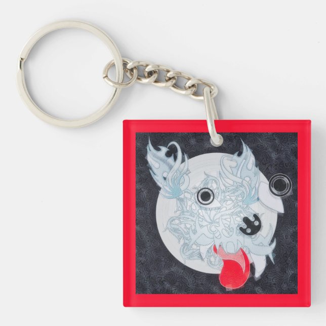 Porte-clefs Joyeux chien (Devant)