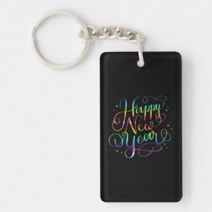 Porte-clefs Joyeux compte à rebours du Nouvel An du Jour de la