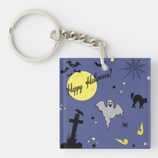 Porte-clefs Joyeux Halloween (Devant)