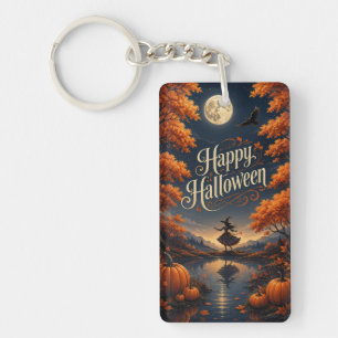 Porte-clefs Joyeux Halloween Automne Enchanté Citrouille