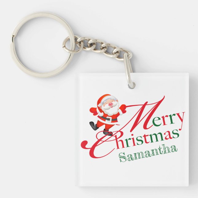 Porte-clefs Joyeux Noël Bonne Année (Devant)