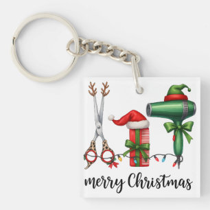 Porte-clefs Joyeux Noël Coiffeur Fête Styliste Noël