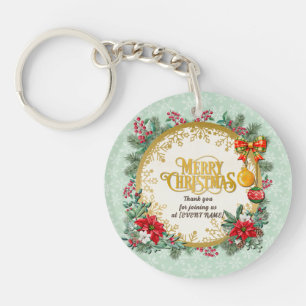 Porte-clefs Joyeux Noël et Bonne Année Avec Amour